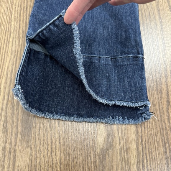 Democracy Jeans Womens 16W Blue Straight Crop Ab Technology Stretch Comfy Denim - Picture 8 of 15